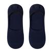 Calcetines invisibles de talla grande para hombre, de boca baja, cortos, náuticos, de algodón fino, de verano, con desodorante de silicona y absorción del sudor, color negro