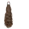 Peluca de Ponytail Clip-In para Mujer, Cascada Realista Semi-Recogida Permanente Nube Ola de Agua Rizos Altos, Estilo Celebridad de Internet, Trenza Natural Esponjosa