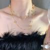 Colar de pérolas estrela longa luz de luxo elegante nicho colar cadeia de lã moda viajante diário para todos os jogos mulheres