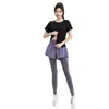 Conjunto Esportivo para Mulheres, Novo Estilo de Verão, Respirável de Manga Curta Profissional para Academia Corrida Secagem Rápida Roupa, Casual Respirável Roupa de Yoga