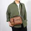Bolso de Hombro Único para Hombre Gran Capacidad Bolso Cruzado para Hombre Bolso de Hombro para Viajes de Negocios Casual Bolso para Computadora de PU