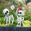 Decoraciones de calaveras transfronterizas, accesorios de Halloween, decoraciones para ambiente de fiesta y festival, adornos para jardín y césped
