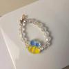 Pato Amarillo Tulipán Anillo para el Cabello Banda de Goma Pequeña Cuerda para el Cabello de Novio Mejor Amigo de Pareja Pulsera de Cristal Cuerda para el Cabello de Doble Propósito Accesorios para el Cabello