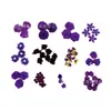 75 piezas de Amazon Más Vendido morado oscuro Hecho a Mano Tela traje Calcomanía DIY Zapatos y Sombreros Accesorios de Ropa Accesorios de Flores