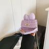 Nuevo bolso de mujer con lazo que cambia de color, bonito mini bolso cuadrado con cadena para niña, accesorios de princesa, cartera pequeña