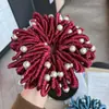 Novo Elástico de Cabelo Espesso de Alta Elasticidade para Mulheres, Corda de Cabelo Coreana Sem Costura para Rabo de Cavalo Alto, Acessório de Cabelo de Borracha Durável Venda por Atacado