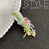 Pinzas para el Cabello con Flores Estilo Coreano de Moda para Mujer de A Lan, Pinzas de Colores Dopamina para Flequillo, Accesorios para el Cabello, Pasadores