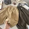 Pantalones Casuales para Niños 2026 Otoño Nuevo Estilo Coreano Pantalones Linterna para Niños y Niños Jóvenes, Pantalones Largos con Puño para Primavera y Otoño