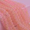 100 cuentas de vidrio de 8 mm con imitación de jade en degradado de dos colores, material para hacer pulseras de cuentas, collares y joyas.