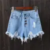 AliExpress Novos Shorts Jeans Femininos Europeus e Americanos Soltos de Perna Larga Hot Pants Cor Clara Finos Shorts para Meninas Atacado
