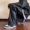 TikTok Más Vendido Calle Pierna Ancha Pantalones de Grulla Hombres Cremallera Pantalones de Carga Exteriores Funcionales Holgados Talla Grande Casuales