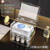 Caja de Almacenamiento de Mascarillas Cosméticas Transparente de Escritorio Acrílica de Plástico Lujo Accesible Producto para el Cuidado de la Piel Cesta de Almacenamiento de Snacks