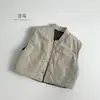 Chaleco de Algodón Reversible 2025 Invierno Nuevo Estilo para Niños y Niñas, Chaleco a Cuadros para Niños Pequeños y Medianos, Chaleco Cálido, Estilo Coreano de Moda