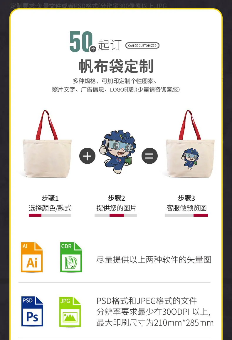 空白帆布袋