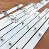 En Stock Chapado en Oro Claro 5 Ganchos 27cm Acero Inoxidable Broches de Presión para Ropa Moldeadora, Broches de Presión de Acero Metálico con Pintura en Spray Blanca
