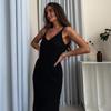 Vestido de punto bohemio para mujer europea y americana, vestido de verano para mujer de alta gama, corte entallado, vestido camisero para mujer pequeña, pura elegancia