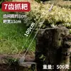 Ferramentas de Jardinagem para Plantio de Flores de Aço Inoxidável Cabeça Pontiaguda Ancinho Pequeno Resistente Ancinho Sólido de Três Dentes Ancinho de Duas Dentes Doméstico para Afofar Terra de Vasos de Flores