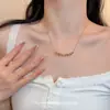 Colar pingente deslumbrante de diamante colorido dopamina, ponte arco-íris giratória, para mulheres, diamante colorido brilhante, ajustável, luxo leve, colar único