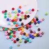 Cuentas de ábaco acrílicas color crema, cuentas sueltas para pulsera hecha a mano DIY, collar, accesorios para bisutería, piezas pequeñas