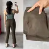 Calça de Yoga Flare Levanta Bumbum Estilo Novo 2026 para Mulheres, Calça Cropped Esportiva de Corrida Slim-Fit para Outono e Primavera para Pessoas Baixas