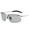 Gafas de Sol Polarizadas de Metal de Moda Clásicas Espejo de Pesca Cambia Color HD Espejo para Conducir Ciclismo Espejo Deportivo 3043
