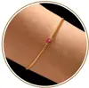 Aliexpress Comercio Exterior Estilo Europeo y Americano Pulsera de Piedra de Nacimiento de Diciembre para Uso Diario, Regalo para Cumpleaños de Mejor Amiga, Venta al por Mayor