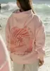Sitio Web Independiente Transfronterizo Multi-Color Europeo y Americano Estampado de Letras Versátil Casual Sudadera con Capucha Holgada de Manga Larga