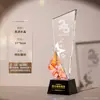 Trofeo de Cristal Hecho a Medida para Premios de Alta Gama y Elegantes para Empleados Destacados, Campeones de Concursos Creativos y Premios de Reunión Anual