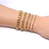Pulsera Cubana de Acero Inoxidable de 3.6-11 mm Tendencia de moda para hombre joyería hip hop para estudiantes joyería BR-755
