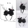 Nova Tiara de Halloween Crânio Escuro Decoração de Festa de Halloween Tiara Acessórios de Decoração Cosplay
