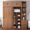 Yin Yu Puerta Corredera de Madera Maciza Armario Infantil Dormitorio del Hogar Apartamento Pequeño Gabinete Simple Para Alquilar Perchero