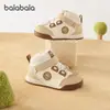 Zapatos Infantiles Balabala Tenis Infantiles Niños y Niñas Zapatos para Bebés 2025 Nuevos Zapatos Casuales de Terciopelo Otoño e Invierno Modernos