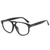 Gafas de Sol para Hombre con Montura Grande Estilo Europeo y Americano, Doble Puente, Gafas Aviador de Personalidad Trendy para Exteriores, Gafas de Sol Versátiles de Moda Estilo Callejero para Mujer