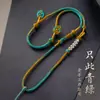 Cordón de Collar Tejido a Mano, Cordón para Colgante de Paisaje, Colgante de Incienso de Cinabrio, Cordón para Colgar Colgante de Jade, 5 Collares de Flor de Durazno DIY
