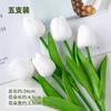 Decoração de Bolo Assado para o Dia dos Namorados Chinês Tulipas Simuladas Ornatos Deusa Linda Bolo Flor Pequena Plug-in de Flor