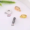 Broche de Semilla de Melón con Zirconia Microincrustada Color Oro 18K Conserva el Color con Conector para Colgante para Collar Pulsera DIY Colgante Accesorio de Broche Universal