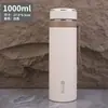 Copo Térmico de Negócios para Homens e Mulheres, Grande Capacidade, Copo de Chá Portátil para Carro, Garrafa de Água para Esportes ao Ar Livre, 1 Litro 800ml