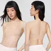 Sujetador de Cuello Halter con Espalda Cruzada para Pechos Pequeños, Push-Up Sexy, Transpirable, Tirantes Delgados, Invisible, Sin Costuras, Espalda Descubierta 611