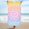 Tapete de tecido felpudo padrão moda toalha de suor toalha de praia toalha de banho xale microfibra limpar impressão digital litorâneo