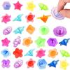 Giroscopio transparente de mano con torsión, plástico, giroscopio pequeño, color de encaje, regalos de jardín de infancia, juguetes para niños de escuela primaria
