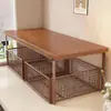 Prateleira de Armazenamento para Mesa de Trabalho Mesa de Jantar Retrátil Porta-Saquinhos de Chá Lancheira Prateleira de Armazenamento para Bancada Porta-Copos Copo de Água Máquina de Café Mesa de Escritório