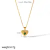 Brincos Ins Estilo Celebridade da Internet Coração de Diamante Aço Inoxidável Brincos Femininos Design de Nicho Pedra Natural Pingente Conjunto de Joias