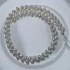 Collar de perlas de agua dulce Zhuji de 28 m con forma, collar semiacabado de espiga de trigo, sin teñir, materiales para joyería DIY hechos a mano