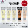 Set de Pintura Acrílica Personalizado de 75 ml, Impermeable y que no se decolora, Adecuado para Pintura DIY en Estudio, Se puede imprimir con logotipo