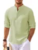 En Stock 2026 Camisas Europeas y Americanas para Hombre Manga Larga Cuello Alto Botones Piña Manga Corta Cuadros Tops Casuales para Hombre