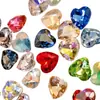 Joias para Nail Art Coração Cristal de Vidro Diamante Adesivos para Unhas Decoração de Roupas com Diamantes Sapatos e Chapéus Acessórios Feitos à Mão Diamante Coração de Pêssego com Fundo Pontiagudo