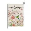 Bandera de Jardín de Pascua Personalizada al por Mayor Decorativa para Exteriores y Patios Bandera Impresa con Patrón de Corazón Bandera de Jardín