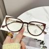 Nuevas Gafas Retro Artísticas Cat-Eye para Mujer, Monturas de Gafas Lisas de Alta Gama, Gafas Coreanas para Miopía, Gafas de Montura Grande