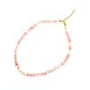 Collar de cristal de color con borde cruzado, cadena de clavícula, collar de cuentas de piedra de color, accesorios de diseño, sentido de nicho, cadena que combina con todo