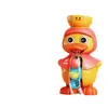 Tiktok mismo pato lindo carrito de agua giratorio juguete de baño para bebé pato amarillo pequeño bebé niños jugando spray de agua Pato Grande